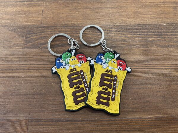 【送料込】m&m's ラバーキーホルダー　ALL　2個セット